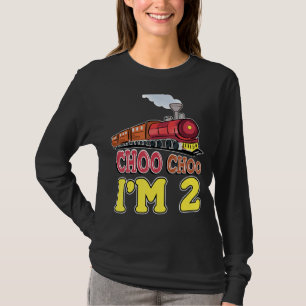 Toddler Cute Train Lover B Day Im 2 Choo Choo T-Shirt