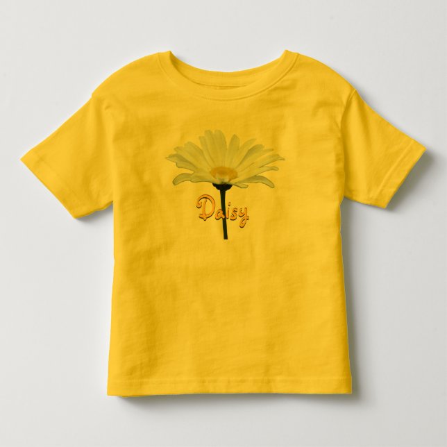 Toddler Daisy T-shirt Personalise Daisy Baby Shirt (Front)
