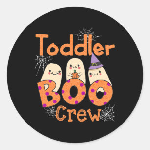 Toddler Daycare Boo Crew Cute Halloween Costume Gh Classic Round Sticker