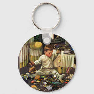 Toddler Empties Purses Key Ring