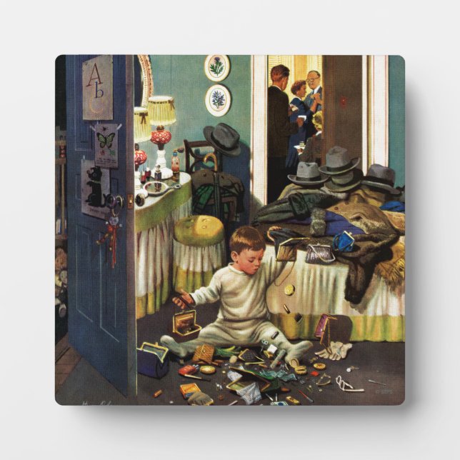 Toddler Empties Purses Plaque (Front)