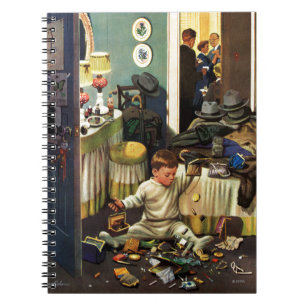 Toddler Empties Purses Spiral Notebook