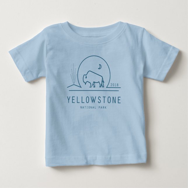 Toddler Fine Jersey T-shirt, Yellowstone 2018 Baby T-Shirt (Front)