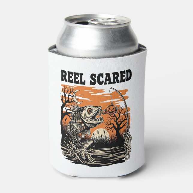 Toddler Fishing Halloween Can Cooler (Can Front)