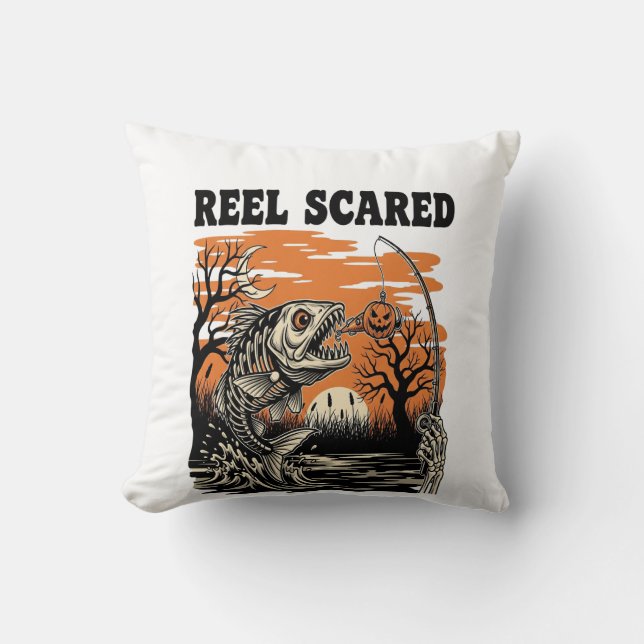 Toddler Fishing Halloween Cushion (Front)