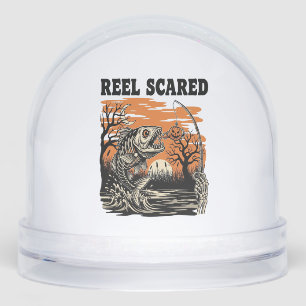 Toddler Fishing Halloween Snowglobe