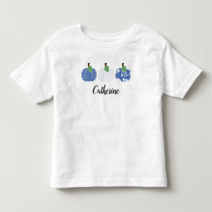 Toddler Girls Blue Pumpkin Trio T-Shirt