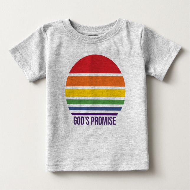 Toddler Grey Tee Rainbow Circle (Front)