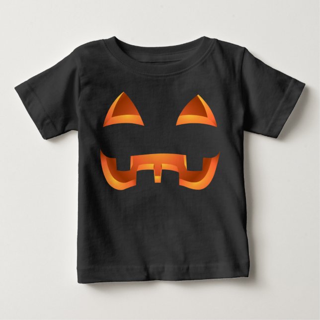 Toddler Halloween T-Shirt Kid's Pumpkin Tee Shirts (Front)