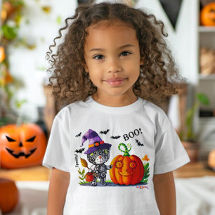 Toddler Halloween T-Shirt: STEM Witchy Gear Bear 