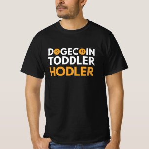 Toddler Hodler Crypto Dogecoin Bitcoin Ethereum T-Shirt