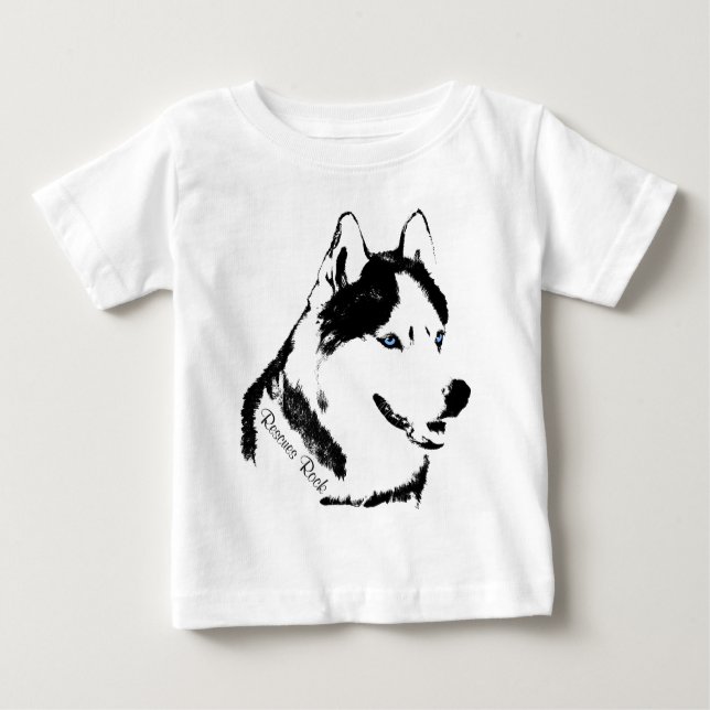 Toddler Husky Dress Husky Puppy Baby Dresses (Front)