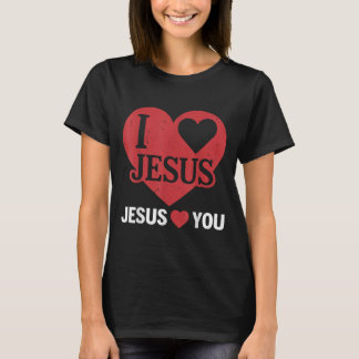 Toddler I Love Jesus Loves You Me Christian God So T-Shirt