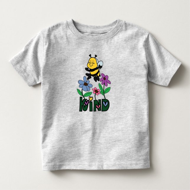 Toddler Jersey T-Shirt - Bee Kind (Front)