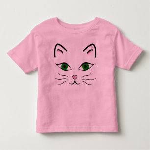 Toddler Jersey T-Shirt - Kitty Face