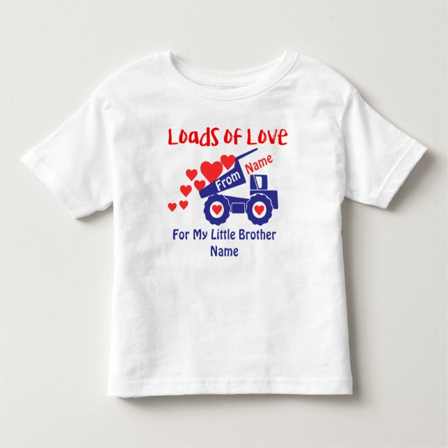 Toddler Jersey T-Shirt – Truck “Love” (Front)