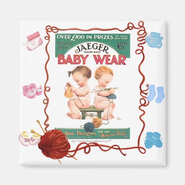 "Toddler Knit" Magnet (Front)