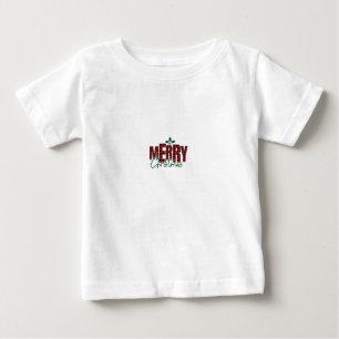 Toddler "Merry Christmas" Flannel Print T-Shirt – 