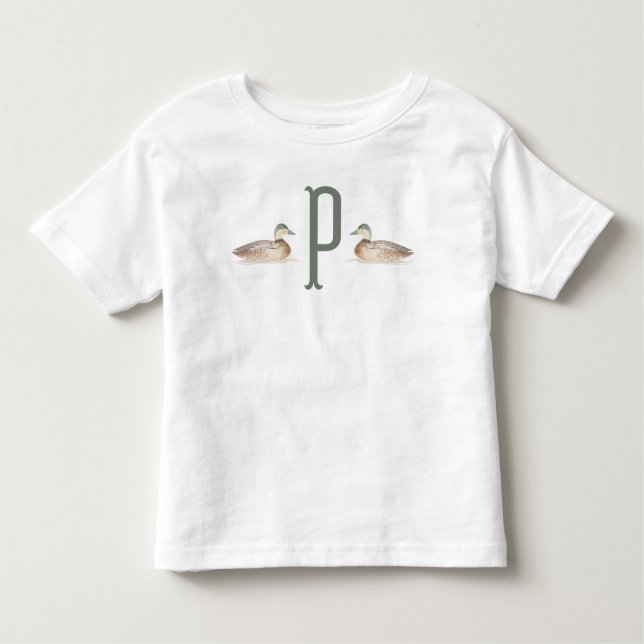 Toddler Personalised Mallard Duck T-Shirt (Front)