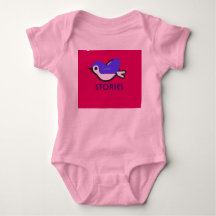 Toddler pink Jersey with beautiful bird design