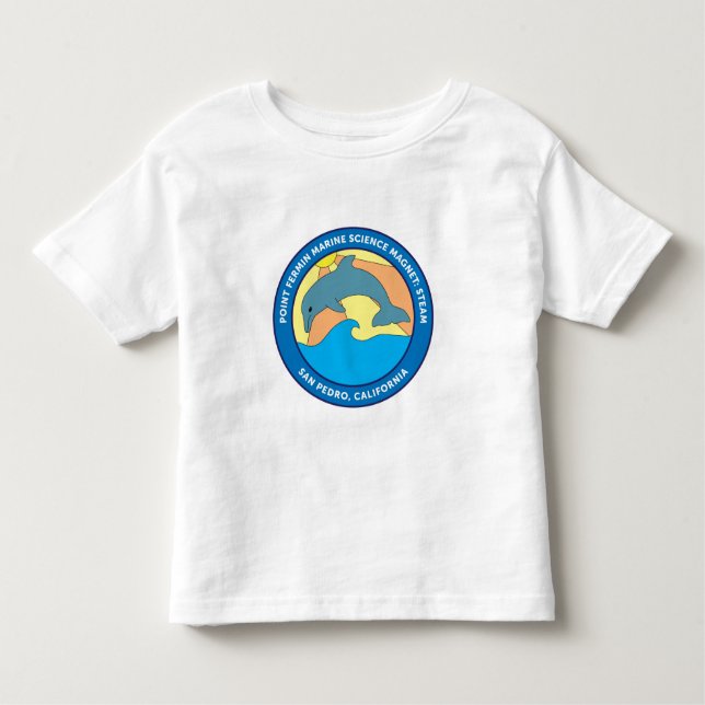 Toddler Point Fermin Elementary Logo White Toddler T-Shirt (Front)