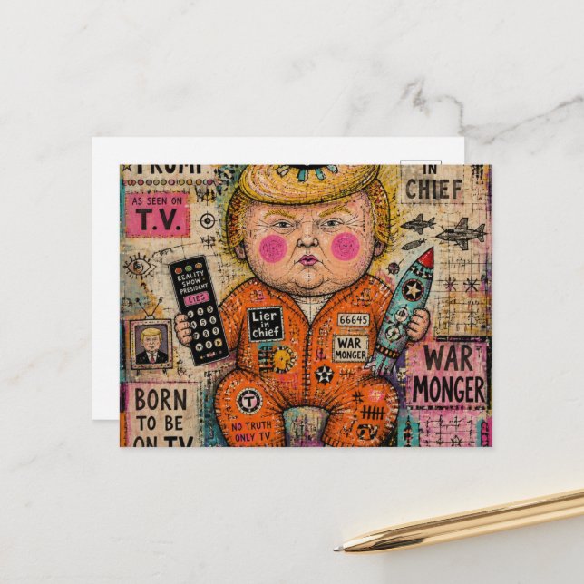 Toddler President Postcard (Front/Back In Situ)