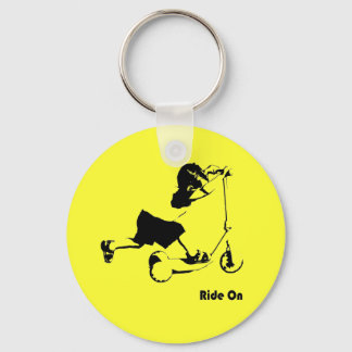 Toddler riding scooter key ring