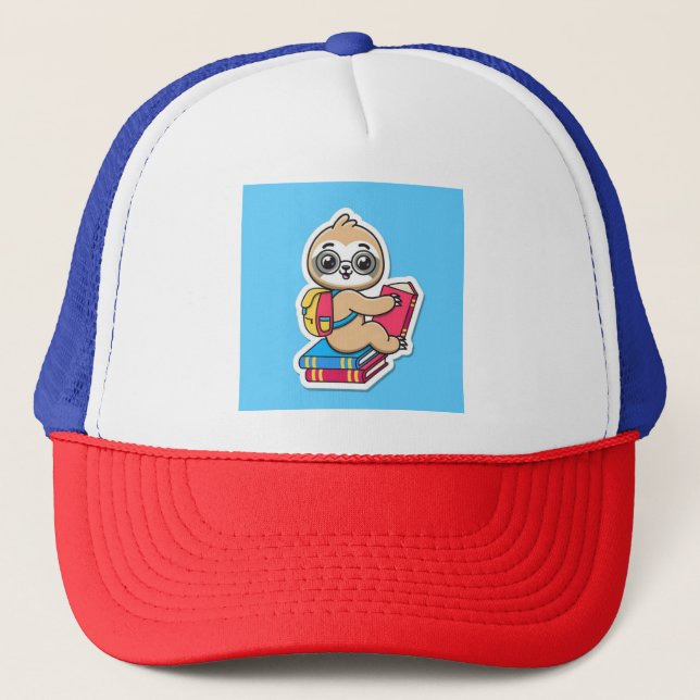 Toddler Sloth Trucker Hat (Front)