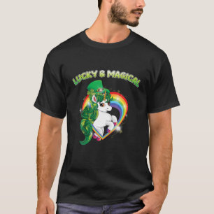 Toddler St Patricks Day Lucky Magical Rainbow Unic T-Shirt