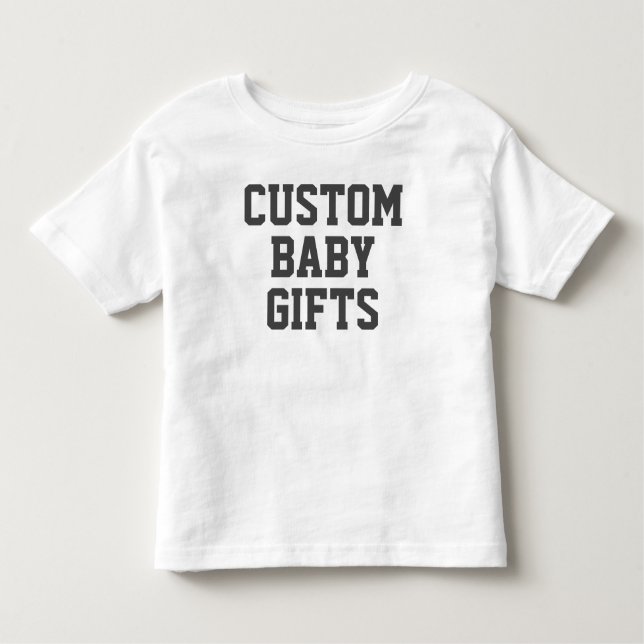 Toddler T-Shirt Custom Baby Gifts Blank Template (Front)