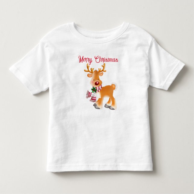 Toddler T-Shirt Holiday Rudolph (Front)