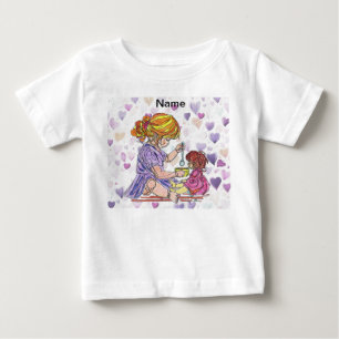Toddler T-Shirt Little Girl and Babydoll
