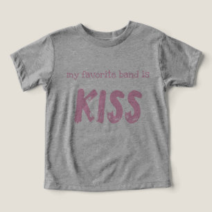 Toddler T-Shirt "my favourite band is KISS"