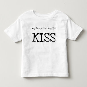 Toddler T-Shirt "my favourite band is KISS"