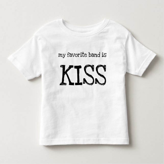 Toddler T-Shirt "my favourite band is KISS" (Front)