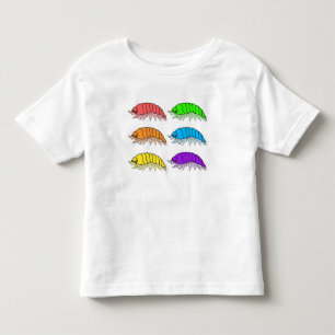 Toddler T-Shirt - Rainbow Pill Bugs (white)