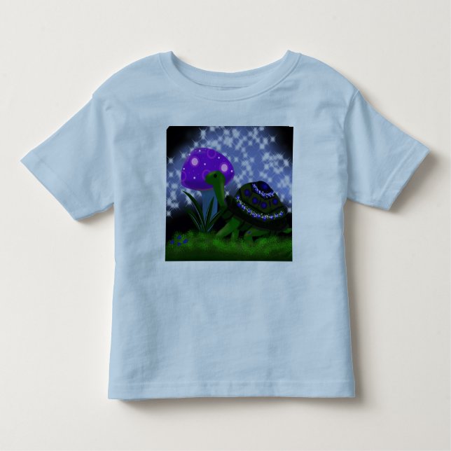 Toddler T-Shirt Turtle Purple (Front)