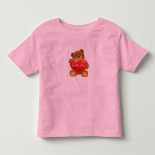 Toddler T-Shirt-Valentine Teddy Bear T-Shirt