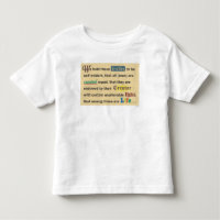 Toddler t-shirt with a declaration.