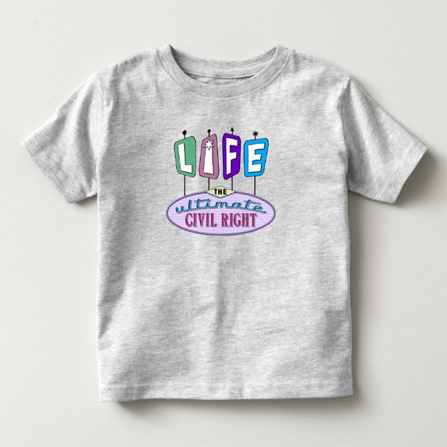 Toddler t-shirt with a retro design. (Front)