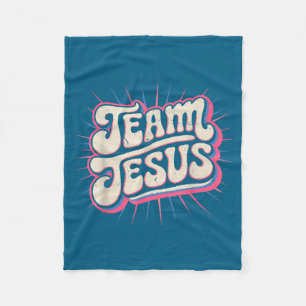 Toddler Team Jesus Family Matching Christian Faith Fleece Blanket