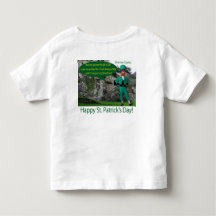 toddler tee. Happy St. Patrick's Day. irish sett