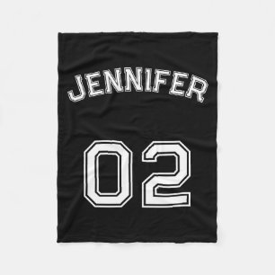 Toddler Teen Girl Name Jersey Number Nk Srts  Fleece Blanket