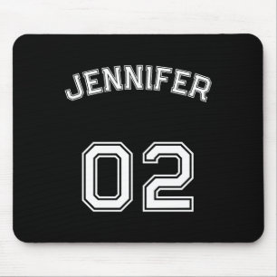 Toddler Teen Girl Name Jersey Number Nk Srts  Mouse Pad