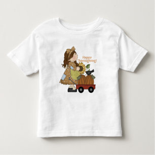 Toddler Thanksgiving Girl long sleeve t-shirt