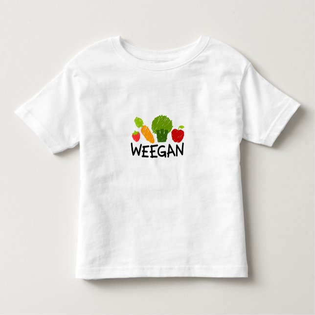 Toddler Weegan T-Shirt - Light (Front)