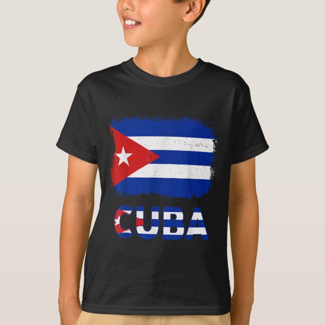 Toddler White Cuban La Cubanita Cuba Flag Hispanic T-Shirt (Front)