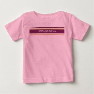 Toddler White/Rasb. HAMbyWhiteGlove Fleece Sweat Baby T-Shirt