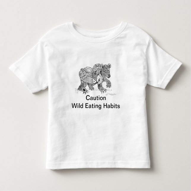 Toddler Wild Eating Habits T-shirt (Front)