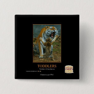 Toddlers 15 Cm Square Badge